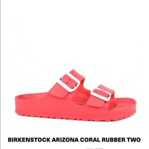 Coral Rubber Birkenstock Arizona size 41 EUC